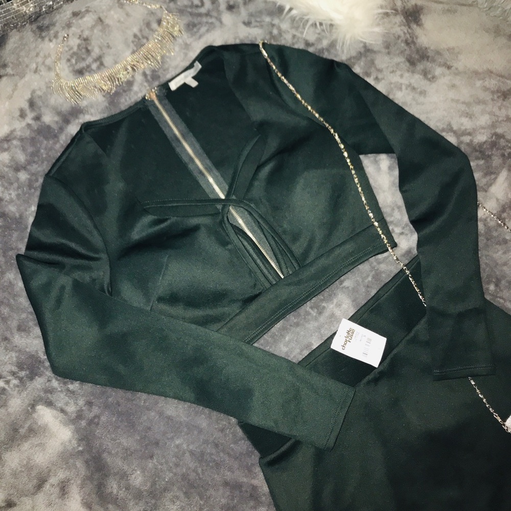 2 Piece Charlotte Russe Crop top and Skirt set!!